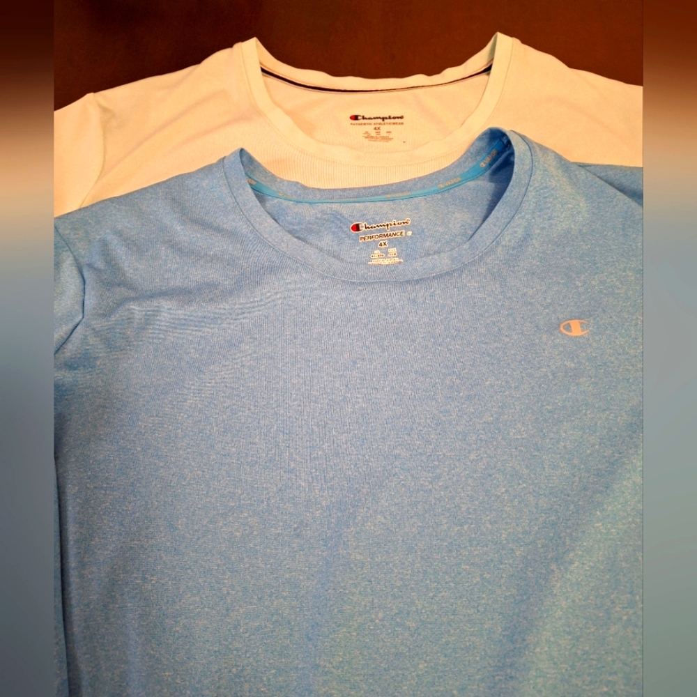 2 4X Champion Athletic Workout Tees 1 Vapor Performance 1 Athleticwear  Size 4x